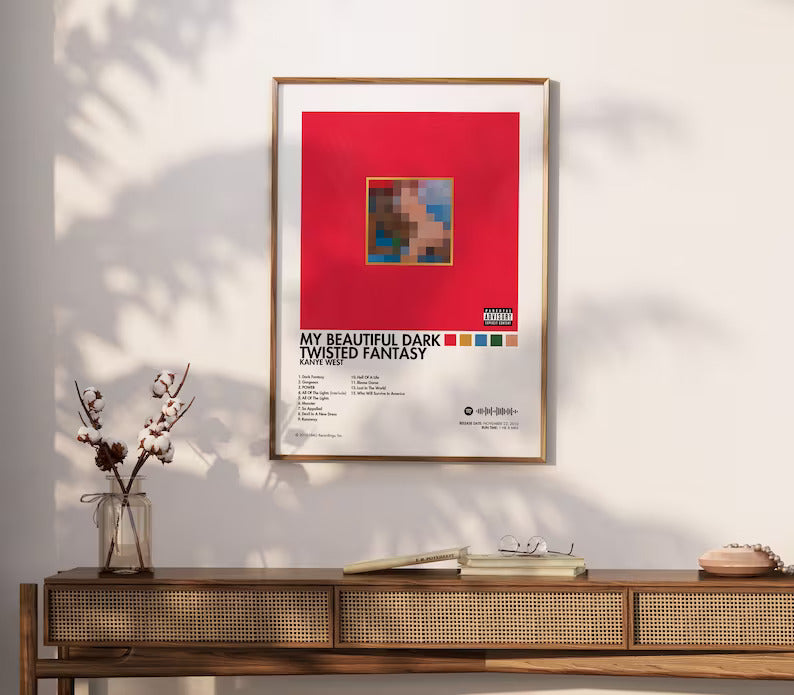 Set of 6 Kanye West Digital Posters